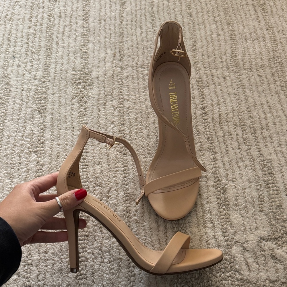Nude Strappy Heels